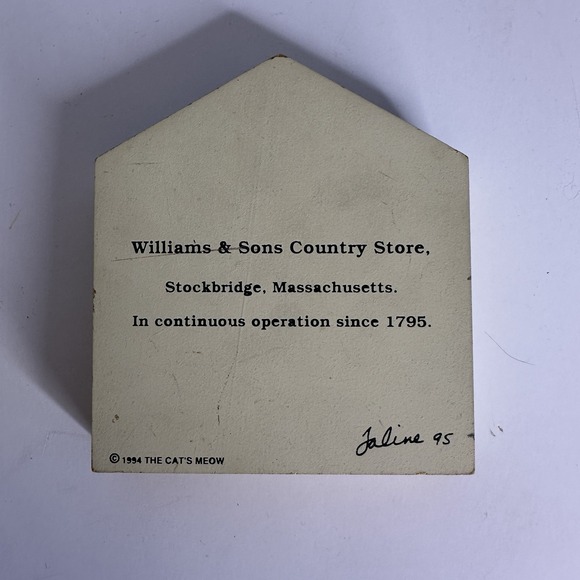 Vintage The Cat's Meow Williams & Sons Country Store wood building display 1988‎ - Picture 2 of 2